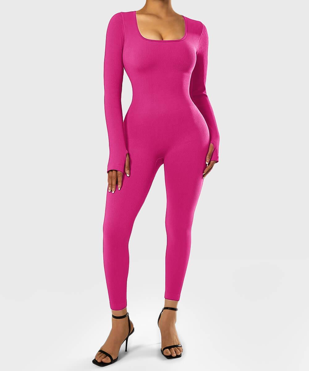 Moda & Olivia™ - Long Sleeve Seamless Jumpsuit