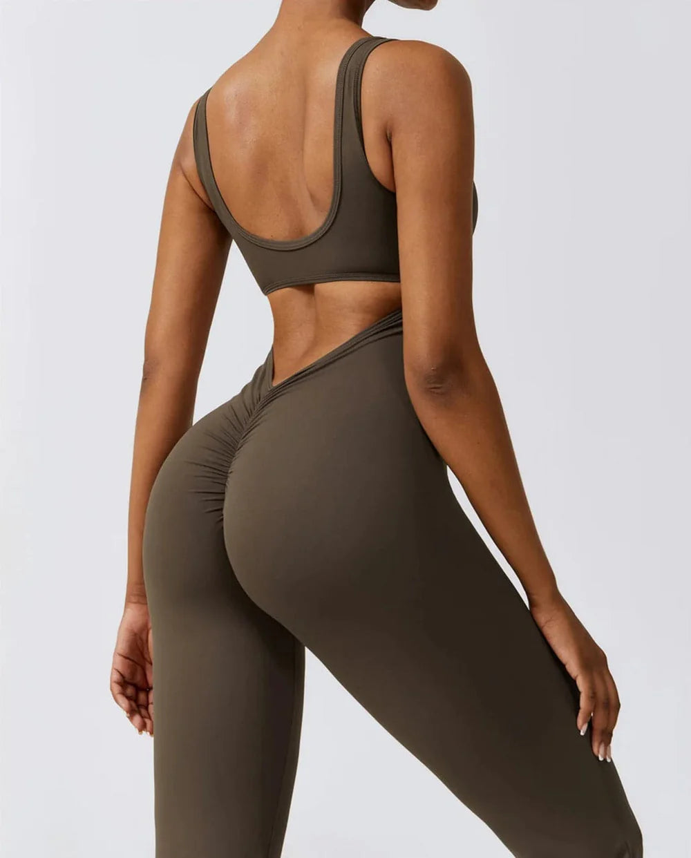 Moda & Olivia™ - Butt Lift Flared Jumpsuit