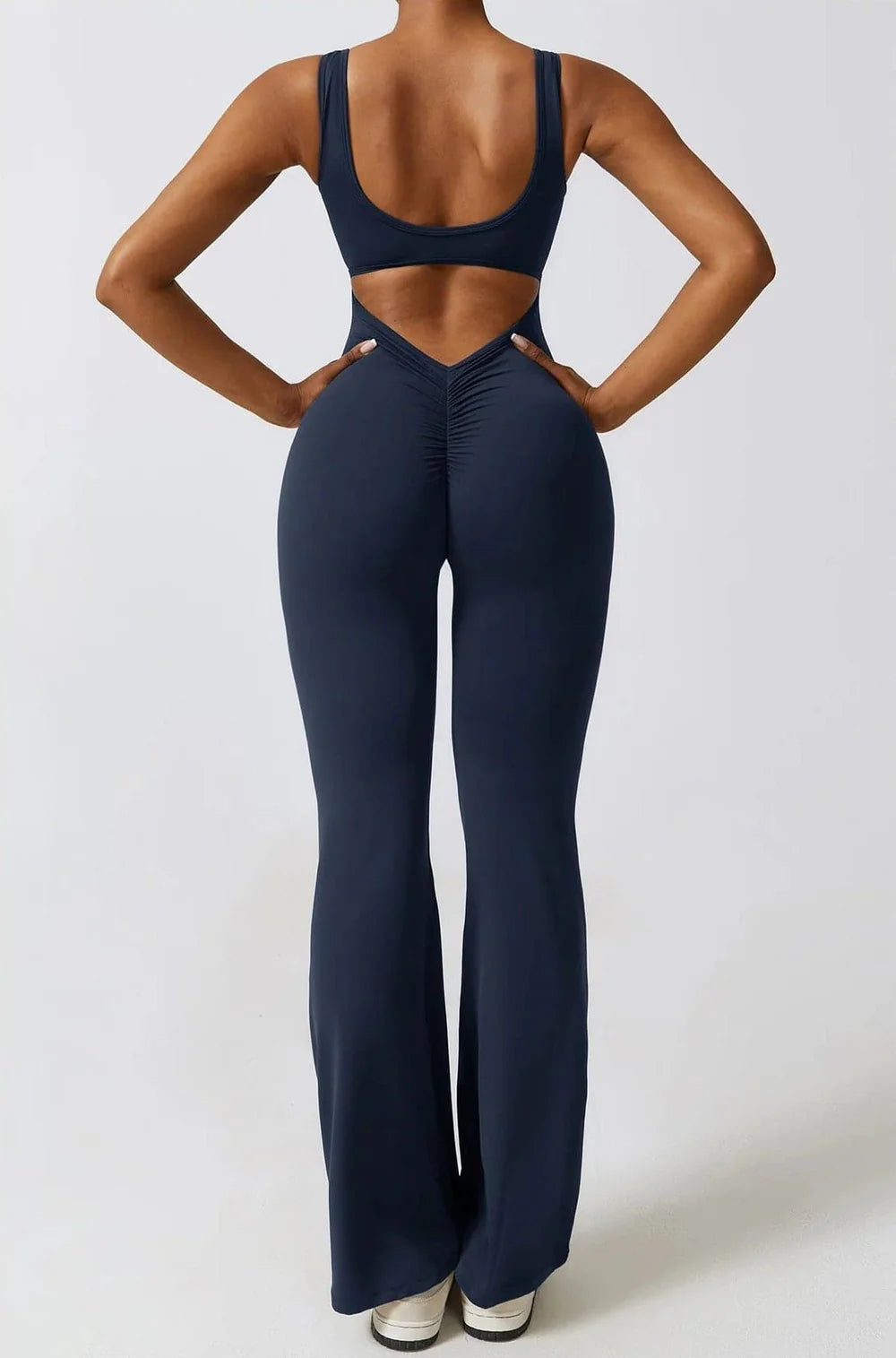 Moda & Olivia™ - Butt Lift Flared Jumpsuit