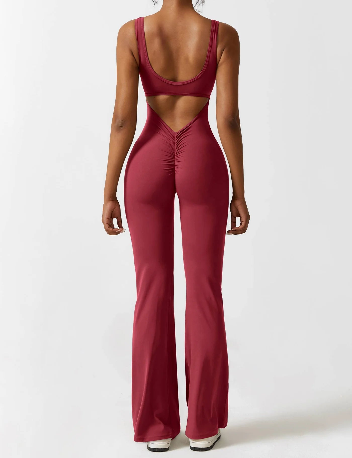 Moda & Olivia™ - Butt Lift Flared Jumpsuit